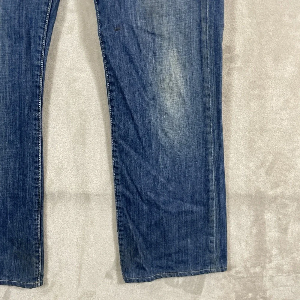 G-Star Raw Blue Jeans Core Custom Mens 32x30 Y2K VTG Distressed Stash Pocket
